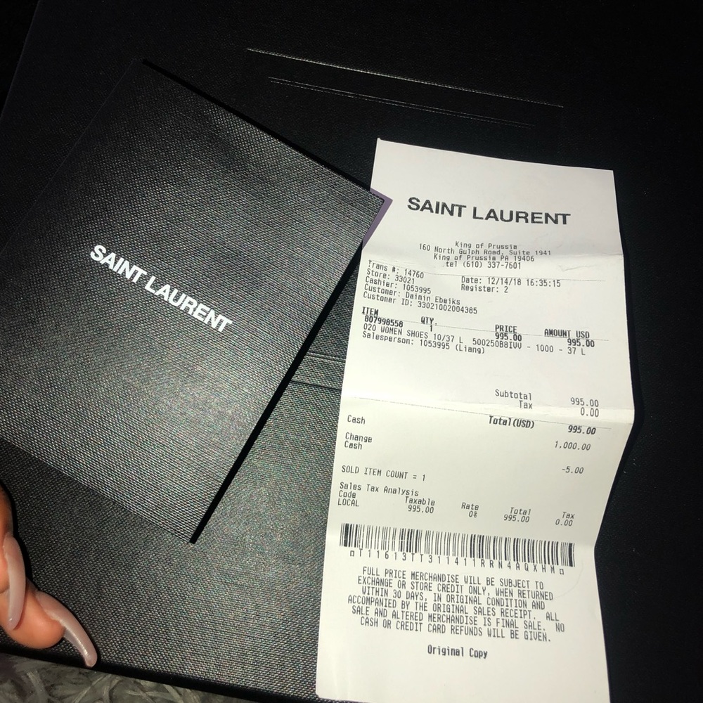 Black YSL “You So Lucky” “Opyum” heel. - Picture 6 of 6